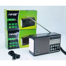 NNS 2052S Portable Emergency Radio Portatiles Panel Solar Panel Light Powered Flashlight Led Lamp Fm Radio